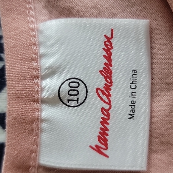 Hanna Andersson Blush with Sparkle Trim Tee - Picture 2 of 8